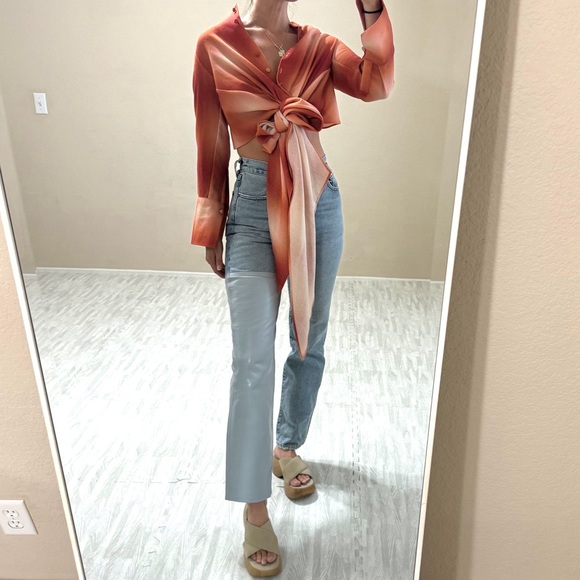 Cult Gaia Button Up Tie Top - Picture 6 of 14